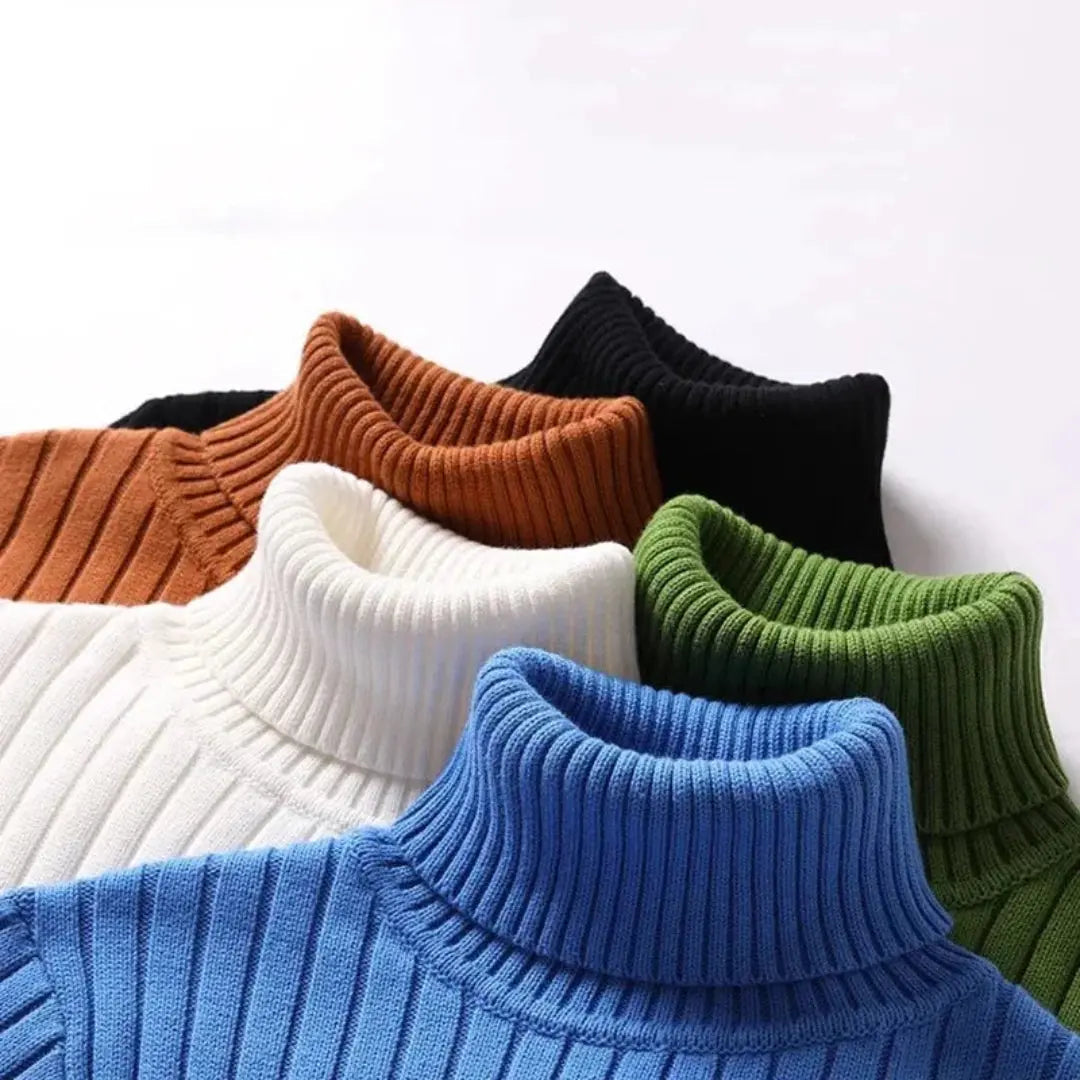 Huxley Ribbed Knit Sweater | Women's Turtleneck Pullover 5