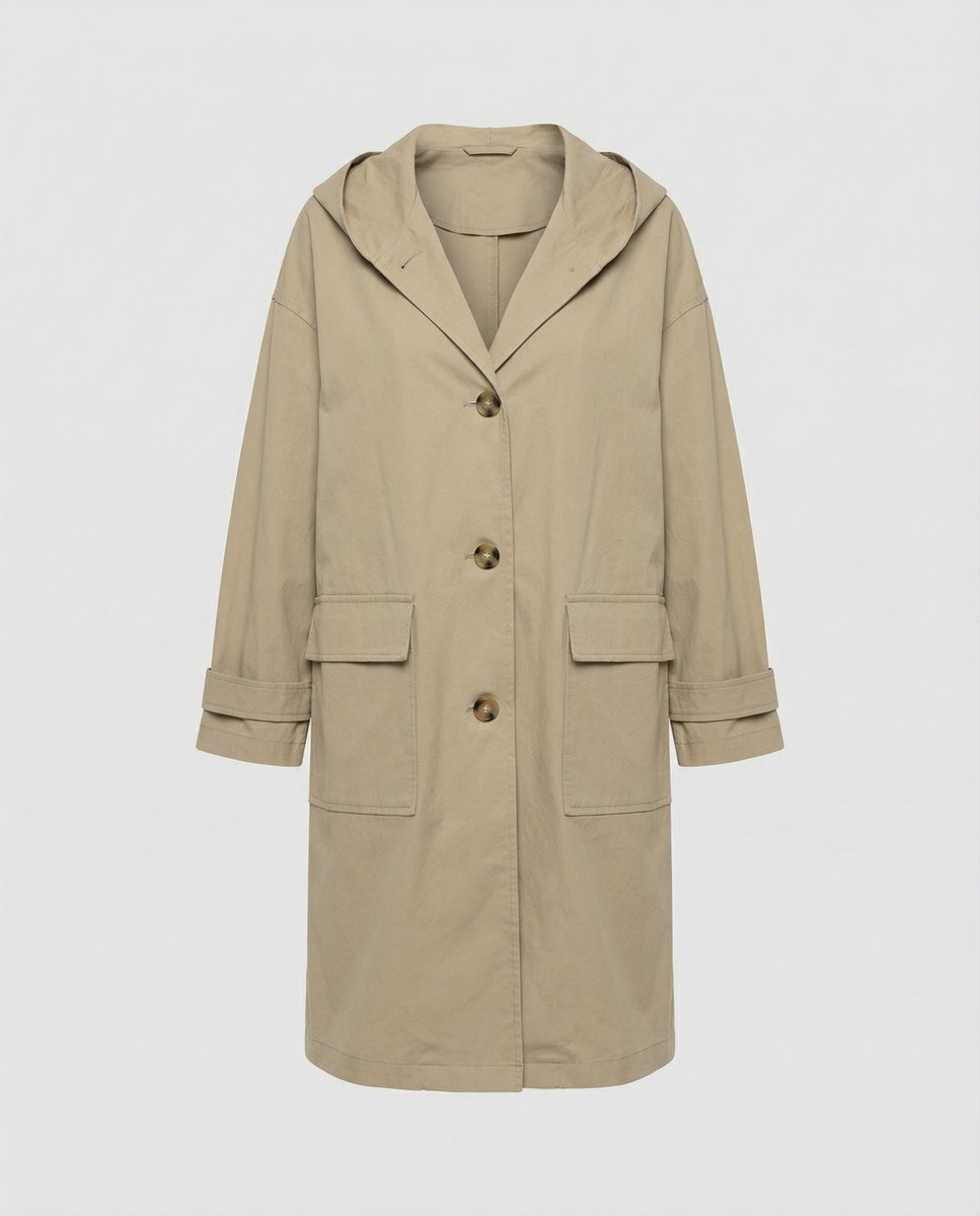 Olivia | Women's Long Waterproof Hooded Trench Coat 6