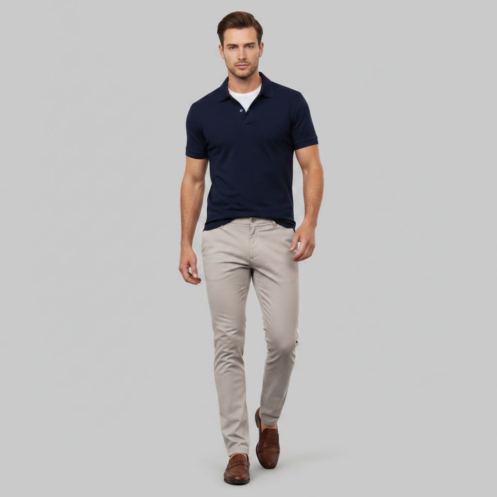 Albert Slim Fit Chinos | Men's Trousers in Breathable Fabric