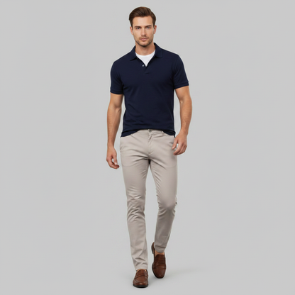 Albert Slim Fit Chinos | Men's Trousers in Breathable Fabric