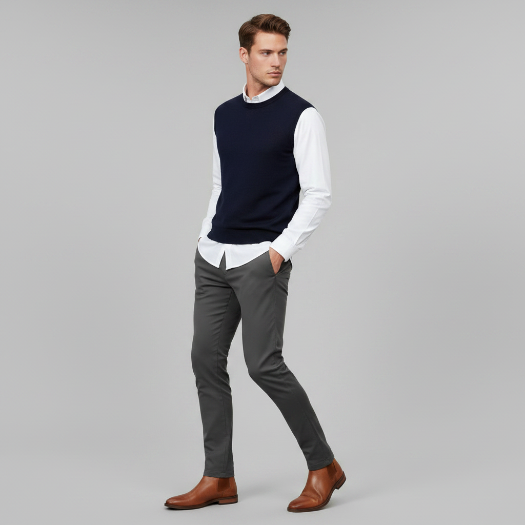 Albert Slim Fit Chinos | Men's Trousers in Breathable Fabric