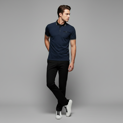 Elegant Men's Polo Shirt | Classic Fit Casual Wear