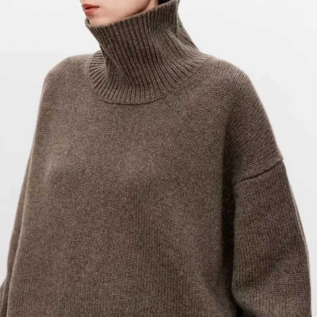 Aurelia Oversized Sweater | Women's Turtleneck Knit Top 3