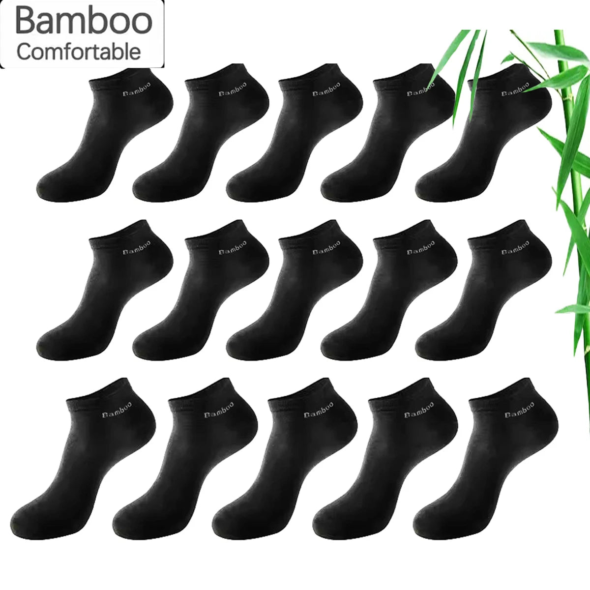 Bamboo Fiber Ankle Socks | Unisex Low Cut Boat Socks 0