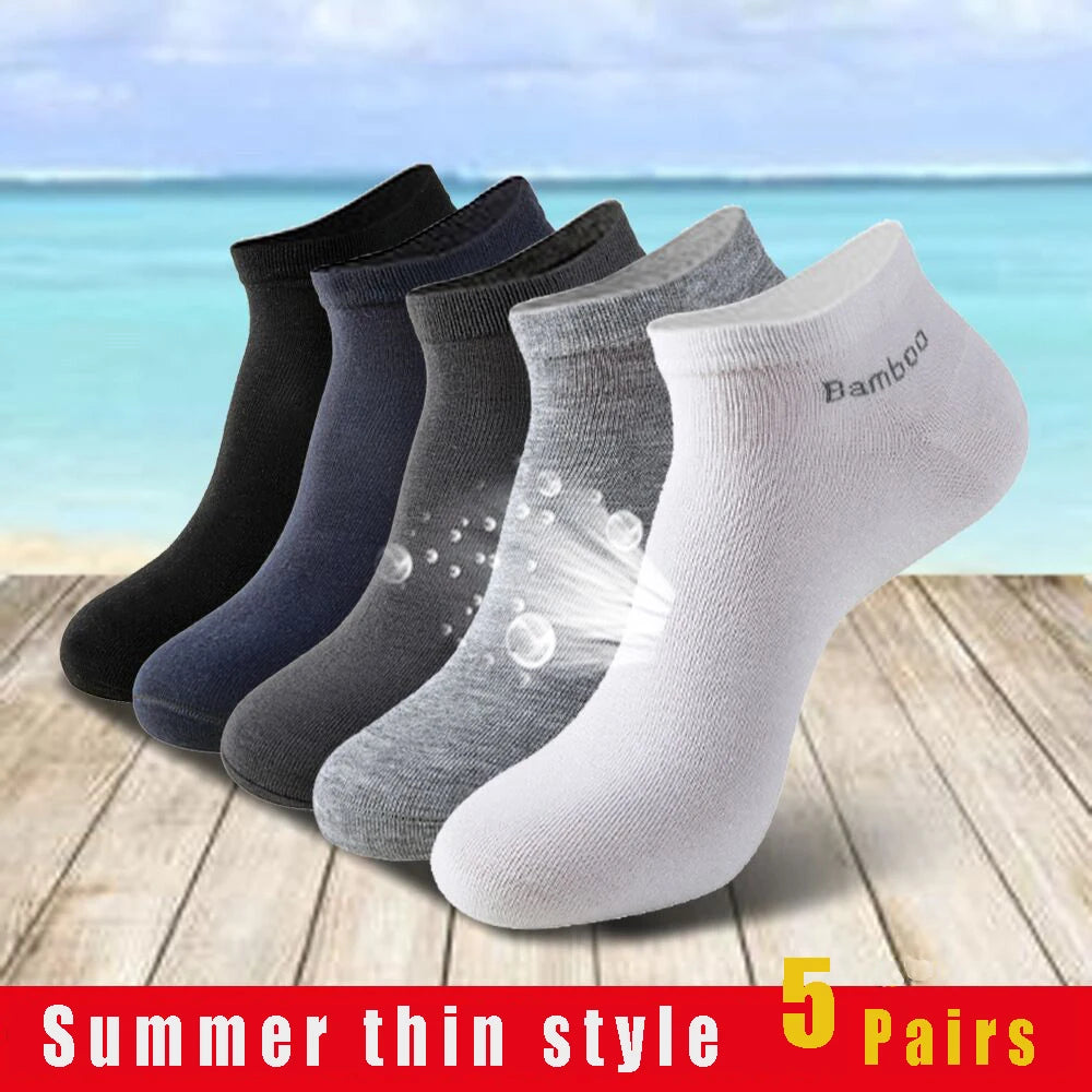 Bamboo Fiber Ankle Socks | Unisex Low Cut Boat Socks 2