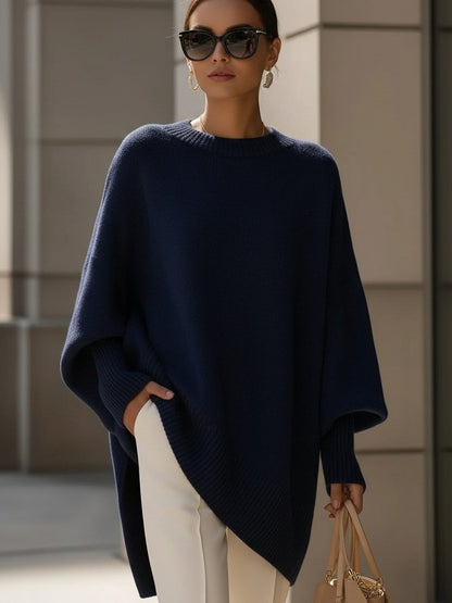 Bathilde | Merino Wool Oversized Asymmetrical Sweater Women 6