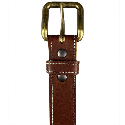 Brown Latigo Leather Belt | Men's Leather Belts for Everyday Wear 1