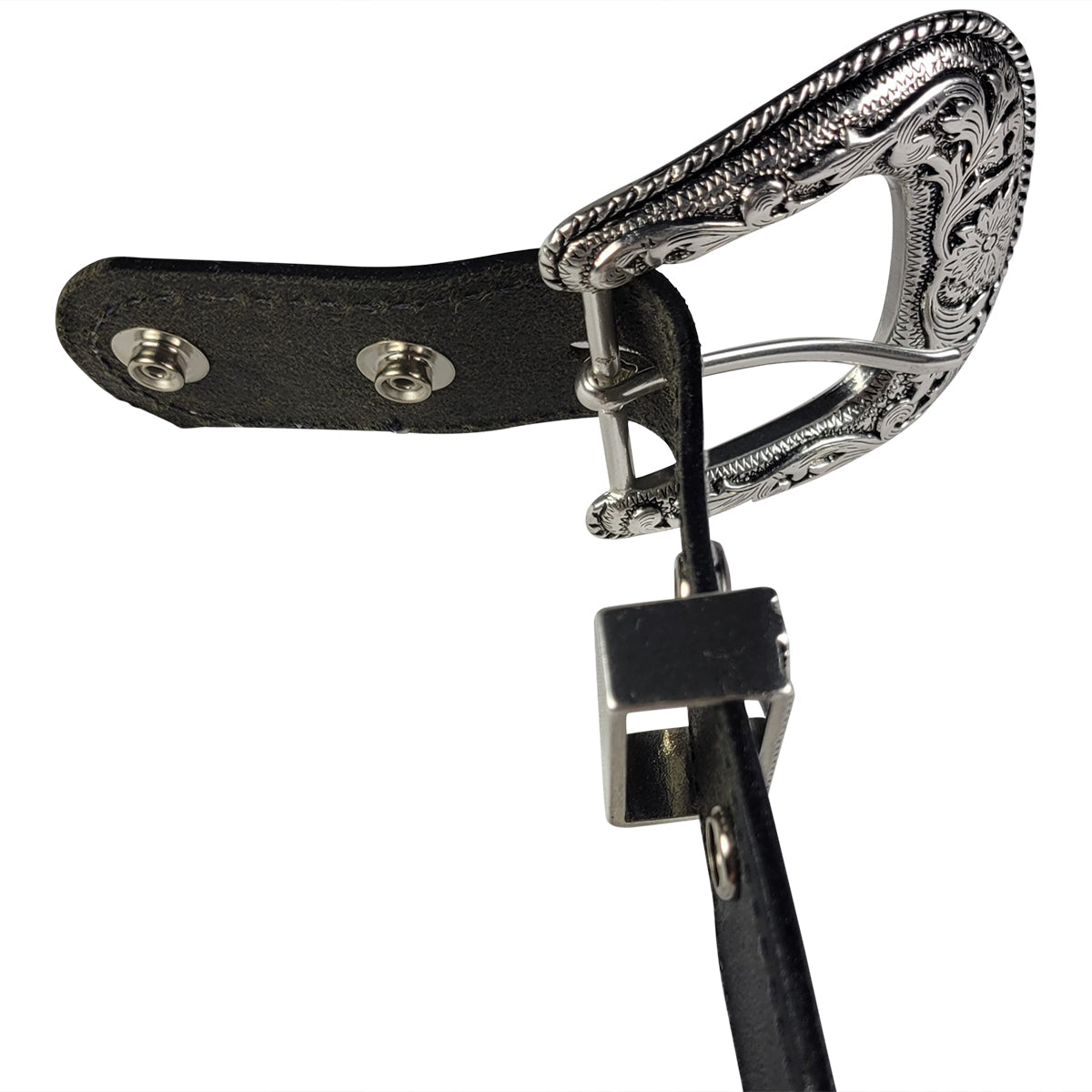 Calgary Collection | Men's Leather Belt 1.5 Full-Grain Black 4