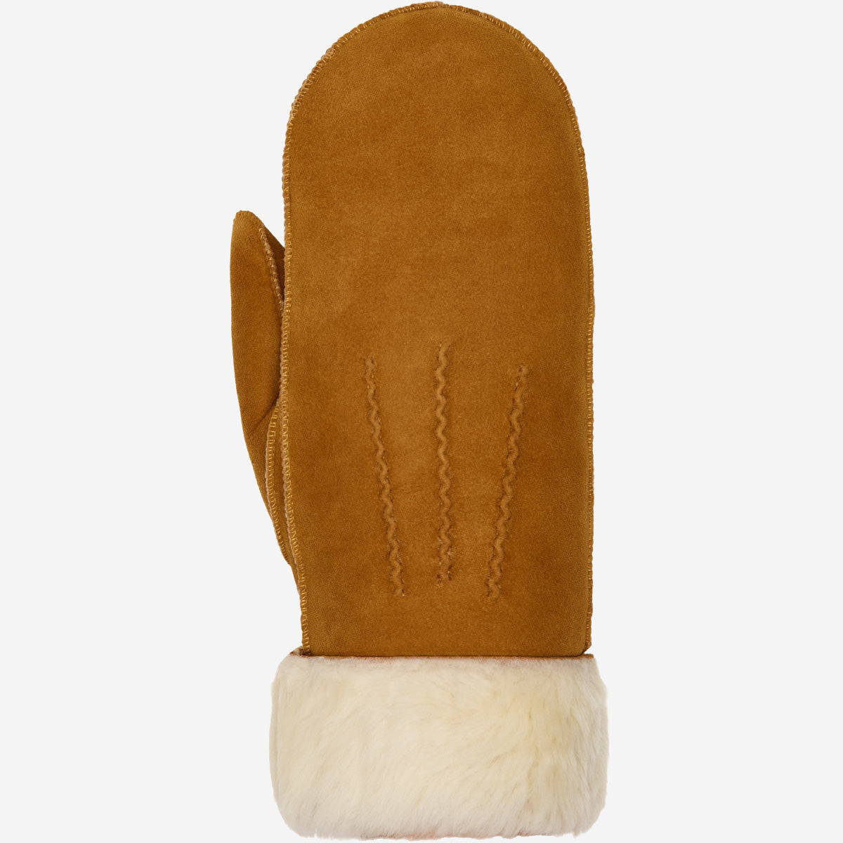 Camel Suede Mittens with Sheepskin Lining | Winter Accessories 1