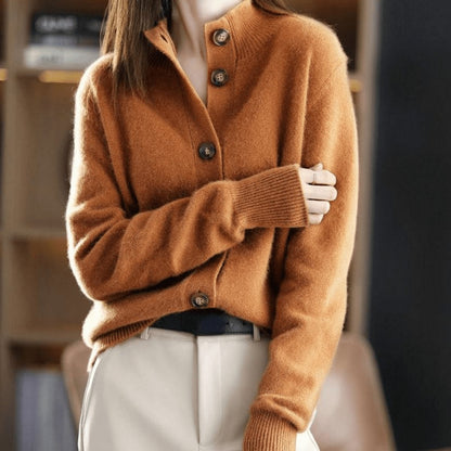 Camila | Women's Cashmere Blend Button-Front Cardigan 3