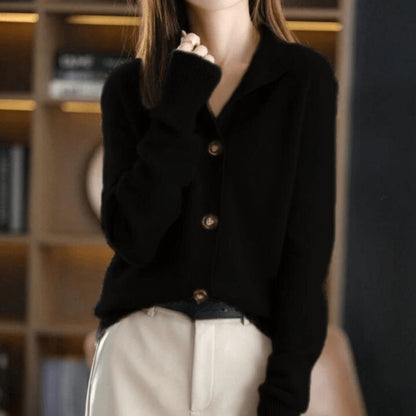 Camila | Women's Cashmere Blend Button-Front Cardigan 5