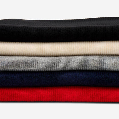 Charlie Cream | Unisex Merino Wool Scarf Soft Warm Lightweight 7