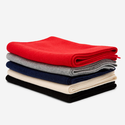 Charlie Navy Blue | Unisex Merino Wool Scarf 6