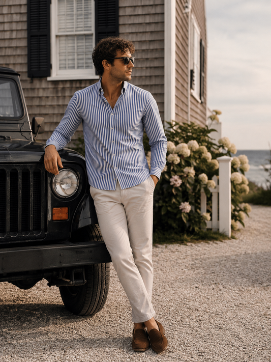 Antonio Striped Shirt | Men's Dress Shirt