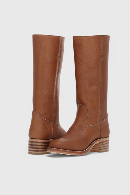 Clara Tall Black Knee High Boots | Women's PU Leather Footwear 3