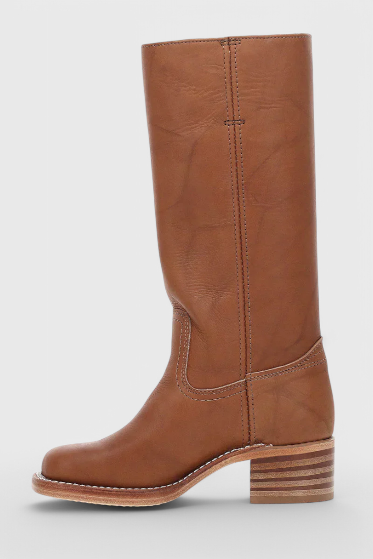Clara Tall Black Knee High Boots | Women's PU Leather Footwear 5