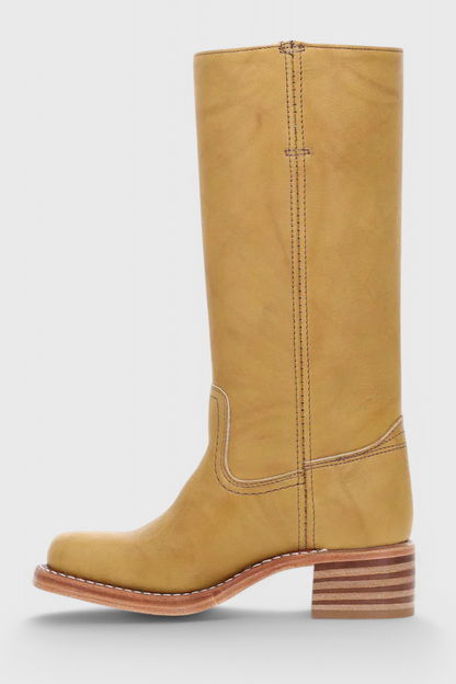 Clara Tall Black Knee High Boots | Women's PU Leather Footwear 7