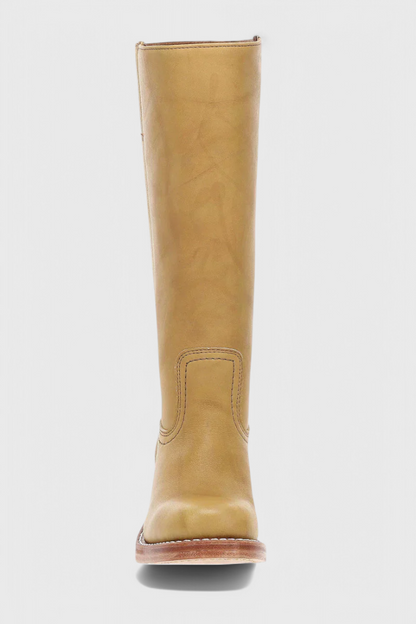 Clara Tall Black Knee High Boots | Women's PU Leather Footwear 8