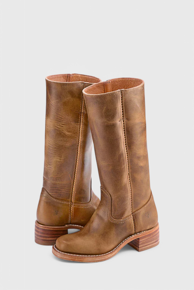 Clara Tall Black Knee High Boots | Women's PU Leather Footwear 9