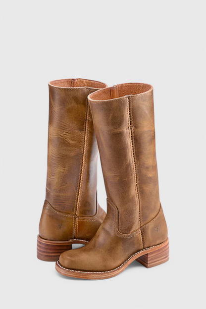Clara Tall Black Knee High Boots | Women's PU Leather Footwear 9