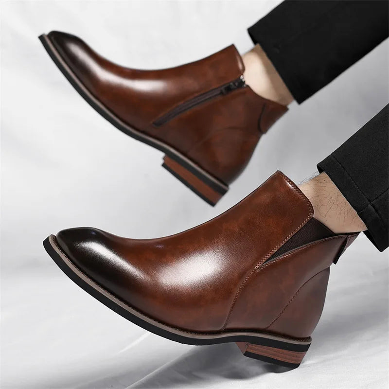Classic Black Chelsea Ankle Boots | Men's Fashion Footwear 4