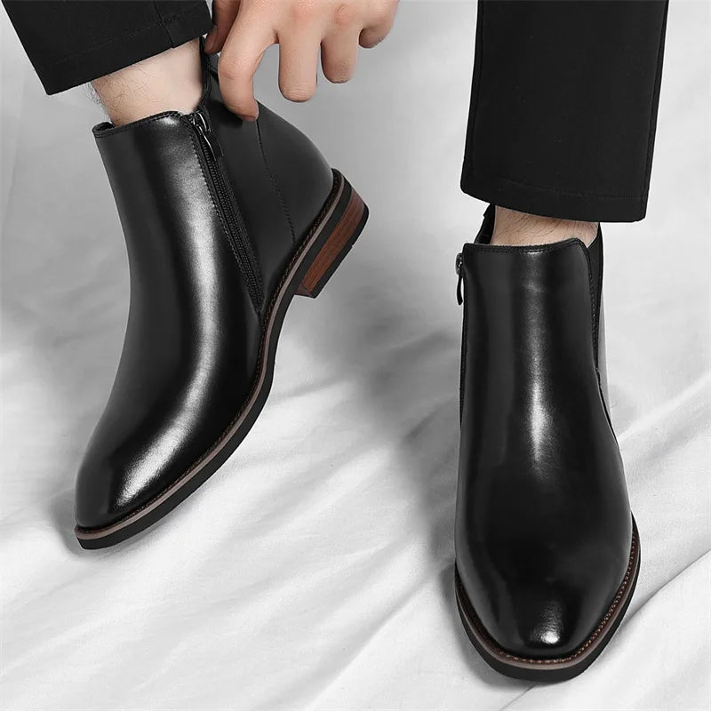 Classic Black Chelsea Ankle Boots | Men's Fashion Footwear 5