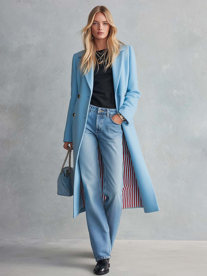 Classic Double-Breasted Tweed Coat | Women's Winter Coat 2