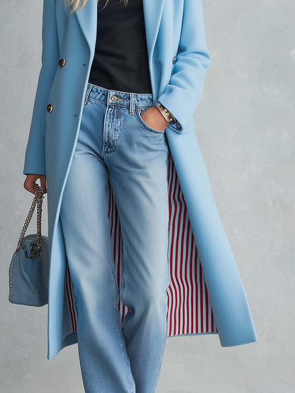 Classic Double-Breasted Tweed Coat | Women's Winter Coat 4