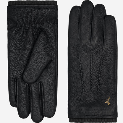 Columbus Black | Deerskin Leather Gloves for Men 0