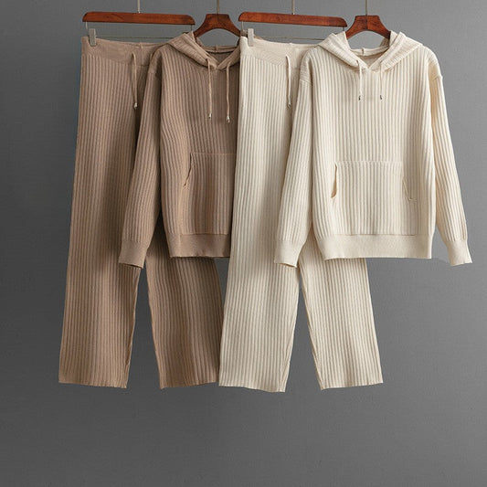 Cotton Blend Hoodie and Lounge Pants Set | Loungewear Set for Women 0