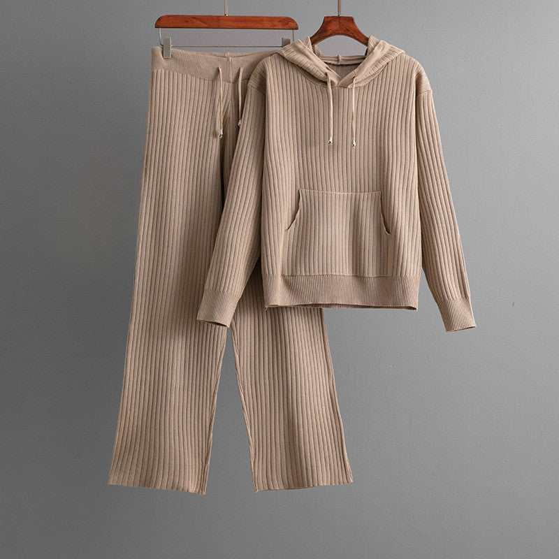 Cotton Blend Hoodie and Lounge Pants Set | Loungewear Set for Women 1