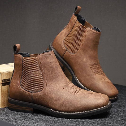 Daniel | Men's Chelsea Boots with Western-Style Detailing 0