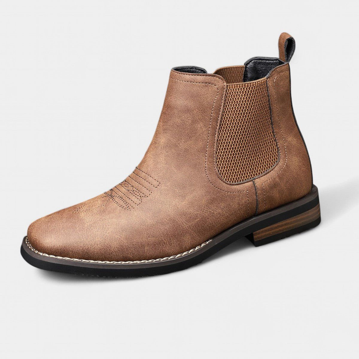 Daniel | Men's Chelsea Boots with Western-Style Detailing 1