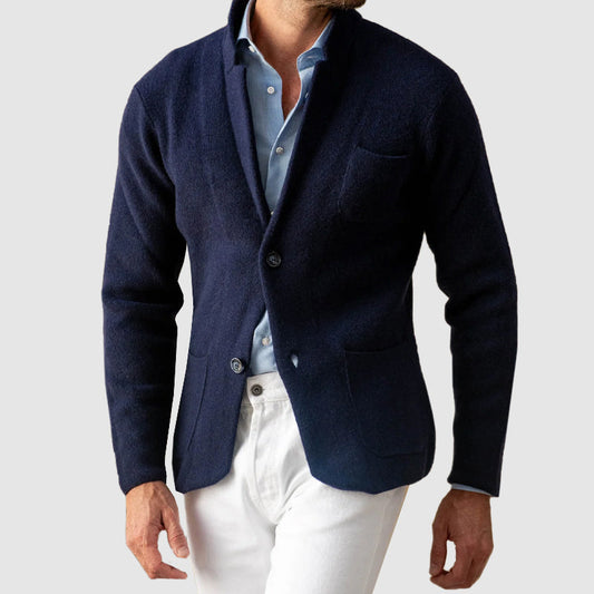 Elegant Knitted Jacket | Classic Knit Outerwear 0
