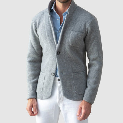 Elegant Knitted Jacket | Classic Knit Outerwear 1