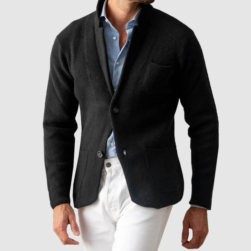 Elegant Knitted Jacket | Classic Knit Outerwear 2