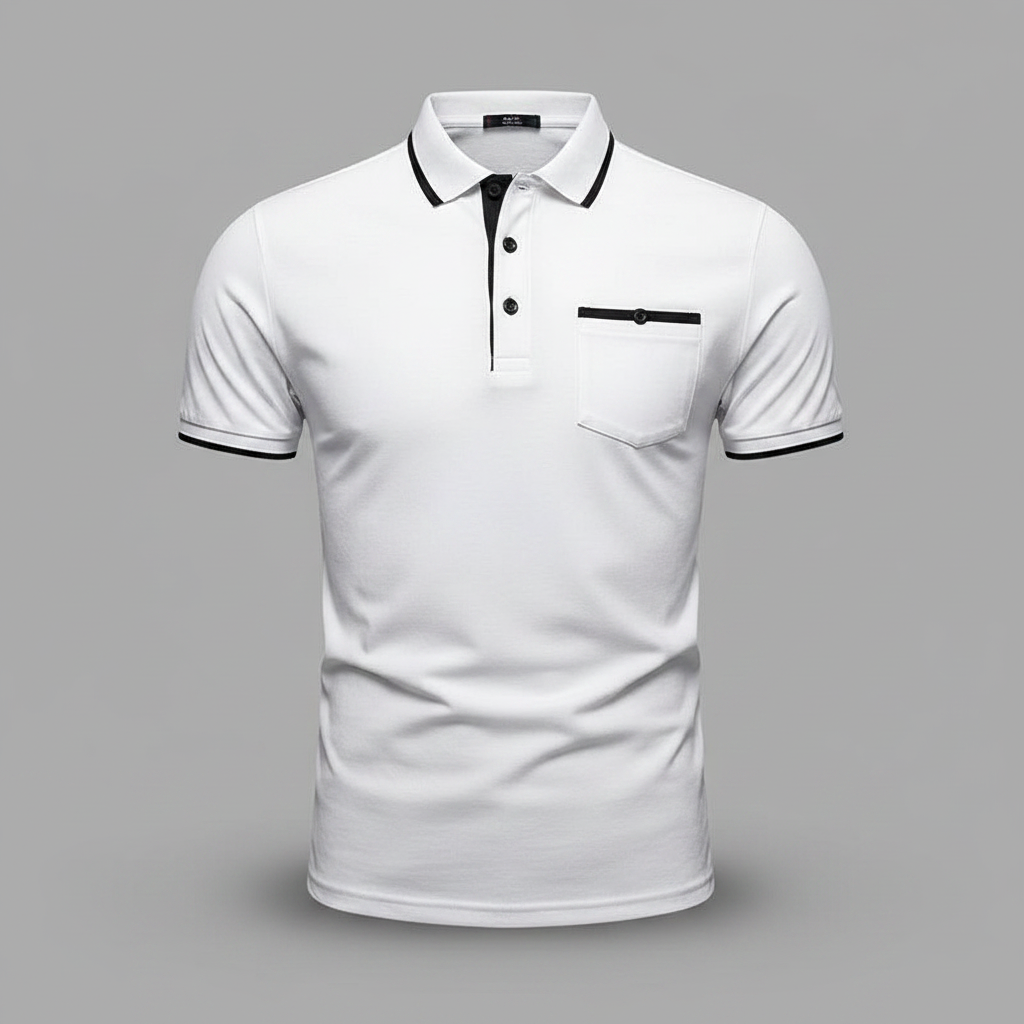 Elegant Men's Polo Shirt | Classic Fit Casual Wear 0