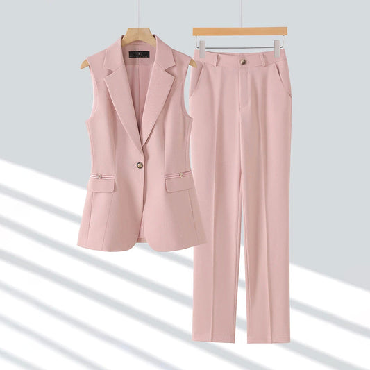 Executive Grace Set | Tailored Vest and Pencil Pants 0