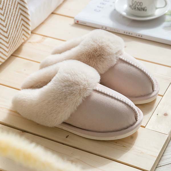 Faux Fur Lined Women's Slippers | Indoor Slip-On Comfort 1