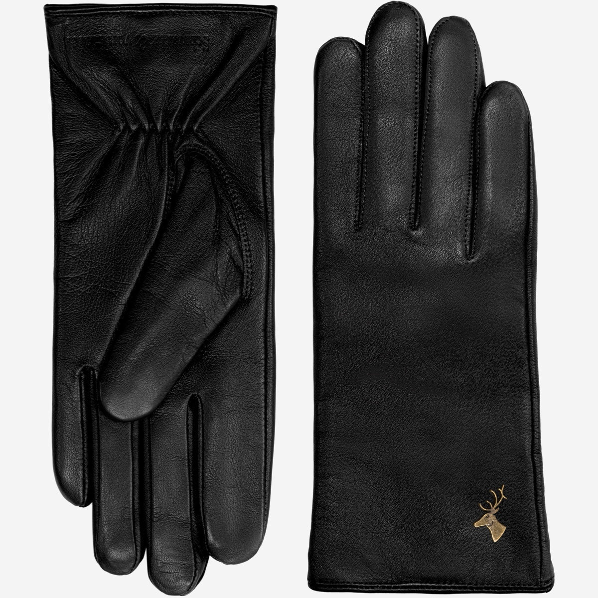 Ivy Black Sheepskin Leather Gloves | Women's Leather Gloves 1