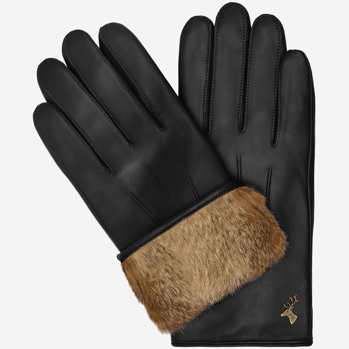 Jasmine Black Leather Gloves | Winter Touchscreen Lambskin 0