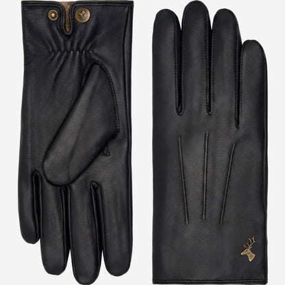 Jasmine Black Leather Gloves | Winter Touchscreen Lambskin 4