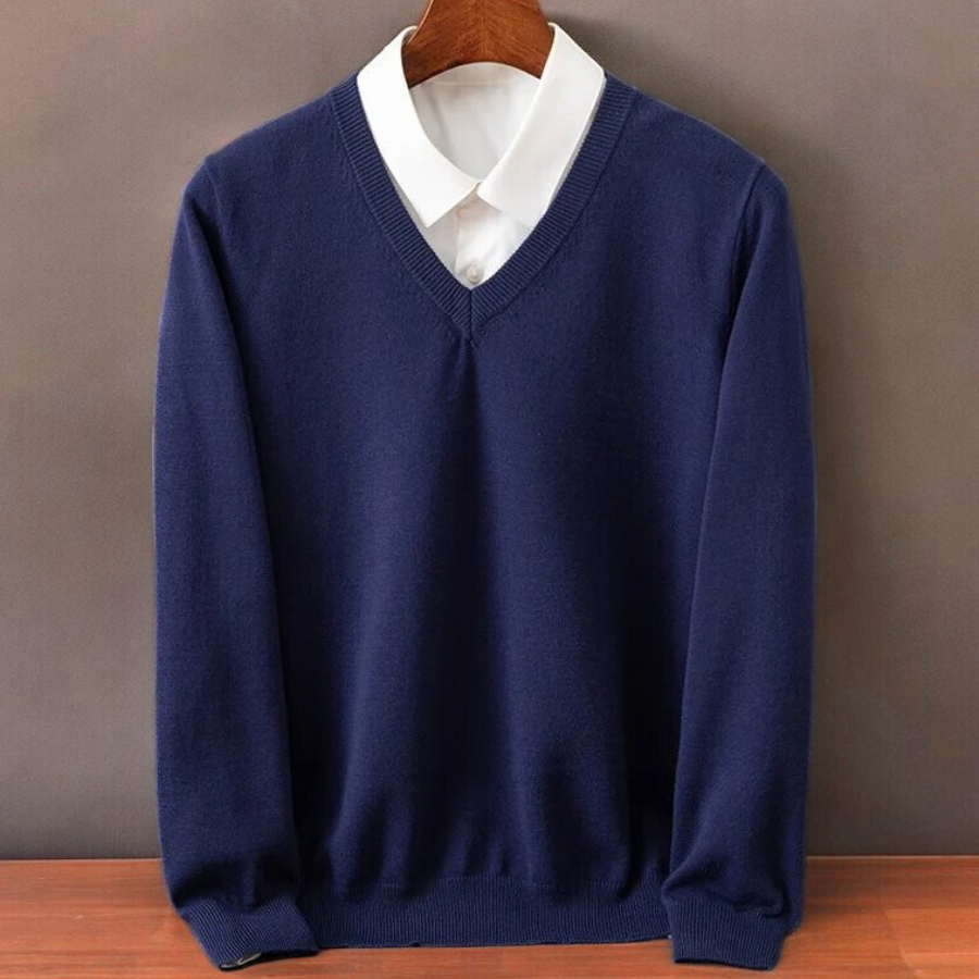 Lightweight Cashmere Sweater Women | V-Neck Knit Top 2