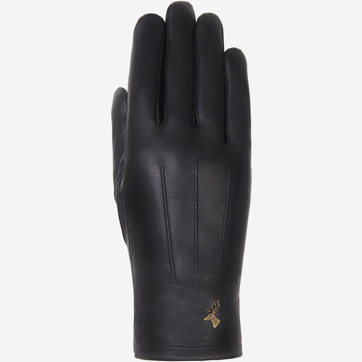 Lily Black Leather Gloves | Touchscreen Sheepskin Fleece Lined 2