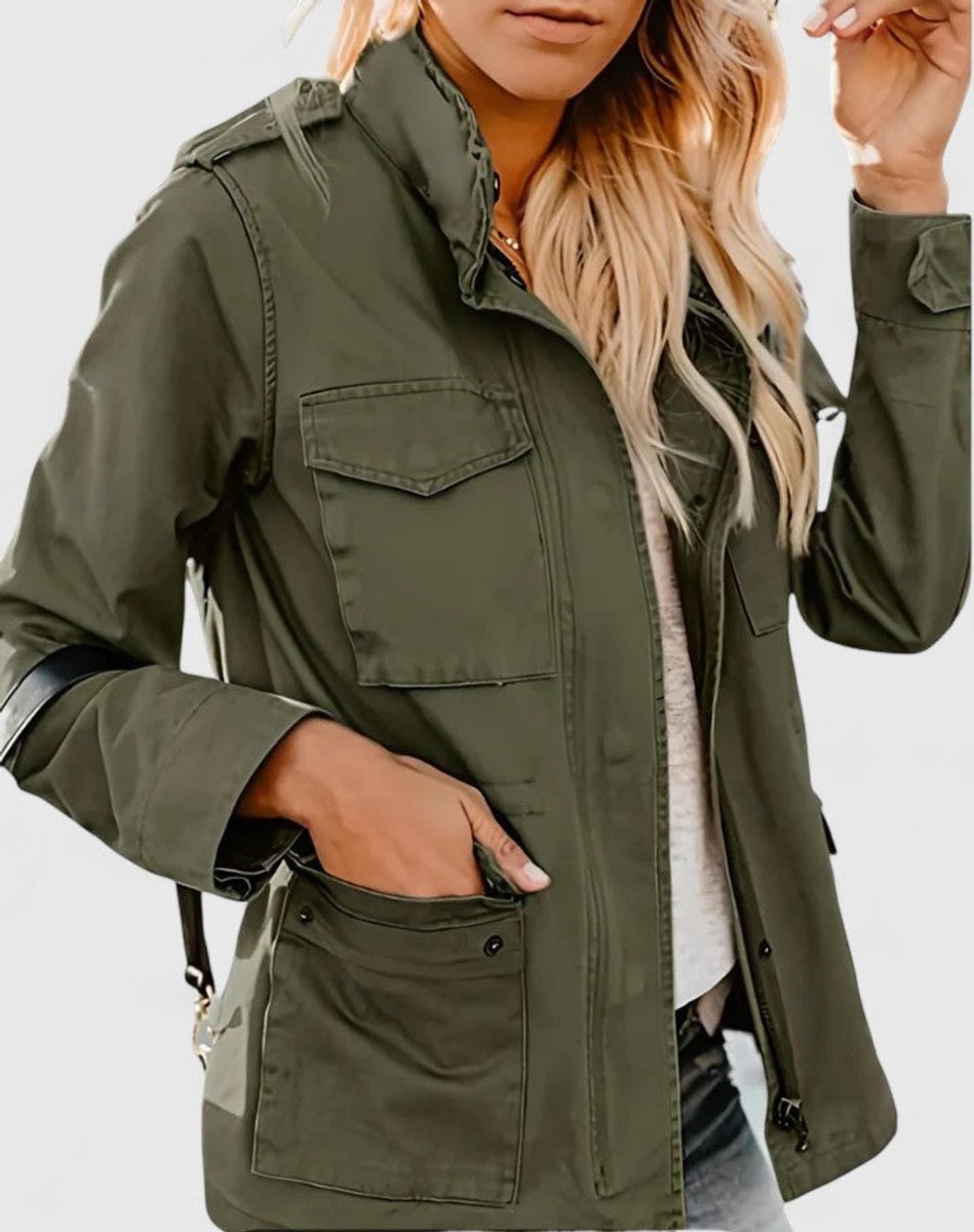 Luna | Women's Lightweight Utility Coat with Drawstring Waist 3