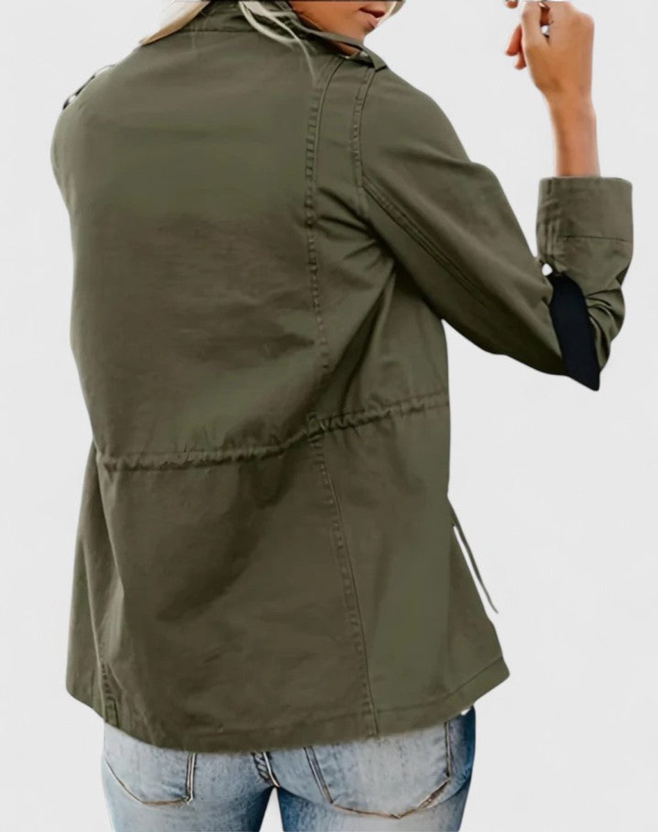 Luna | Women's Lightweight Utility Coat with Drawstring Waist 5