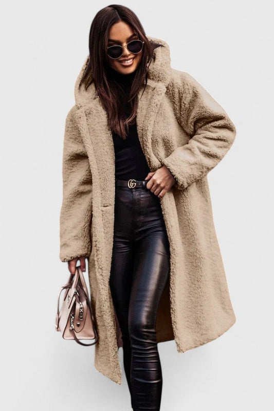 Madison | Women's Oversized Long Teddy Fleece Jacket 0