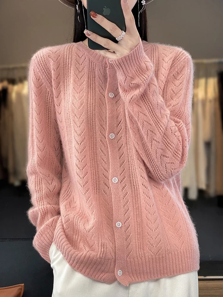 Marentia Wool Cardigan | 100% Soft Wool Knitwear 2