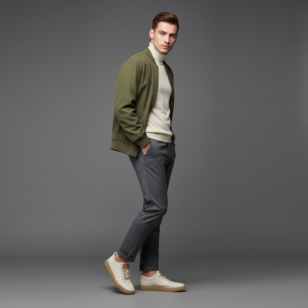 Men's Leather Sneakers | Stylish Comfort Footwear