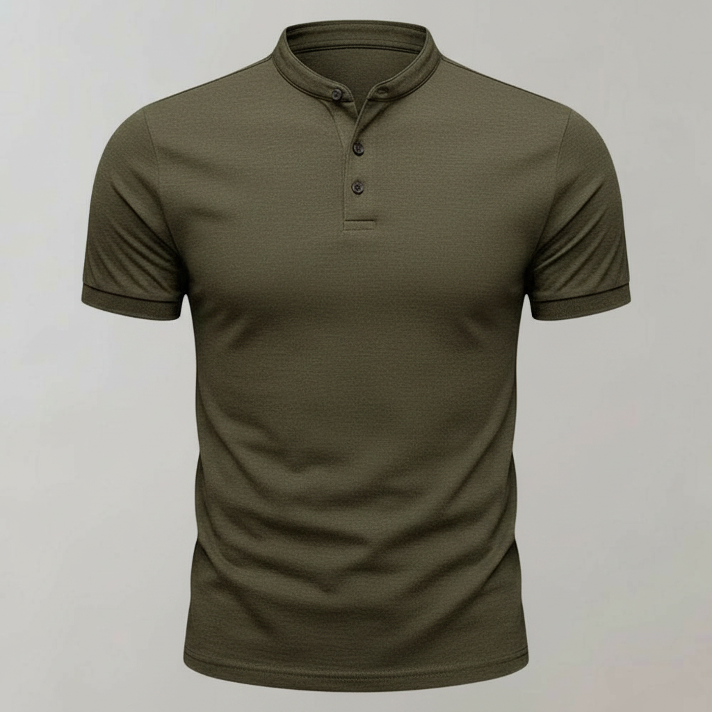 Men's Elegant Long Sleeve Polo Shirt | Classic Casual Wear 0